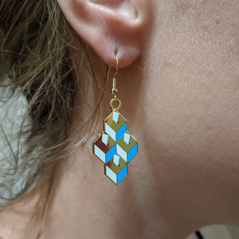 BallotBoxDrop blue Earrings KateGroot katesearringstoday 4