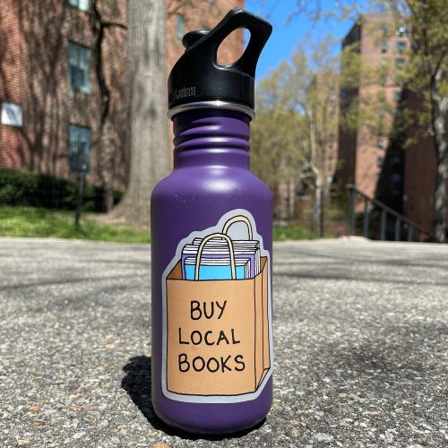 BuyLocalBooksStickeronbottle1500x1500