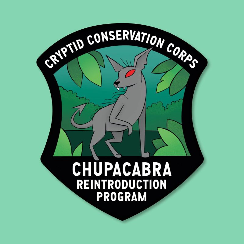 CCC Giant Car Magnets Mock ups Chupacabra