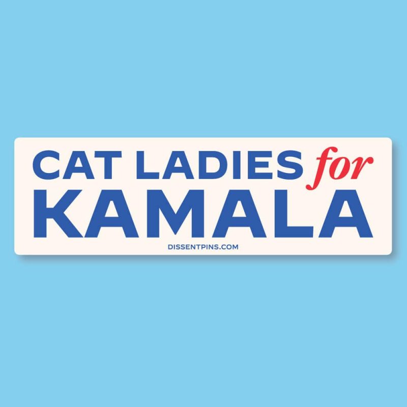 Cat Ladies for Kamala Stickers 1000x1000 1