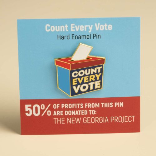 Count Every Vote Pin on card cropped