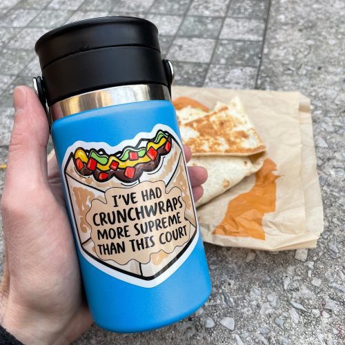 Crunchwrapstickerwithcrunchwrap1500x1500