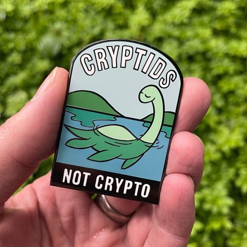 CryptidsNotCryptoPin inhand