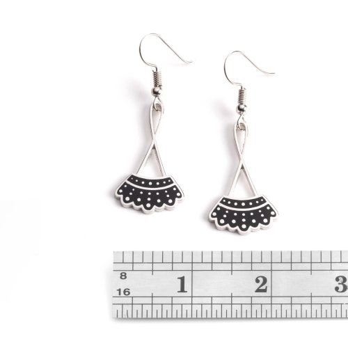 DC Drop Earrings with ruler cropped