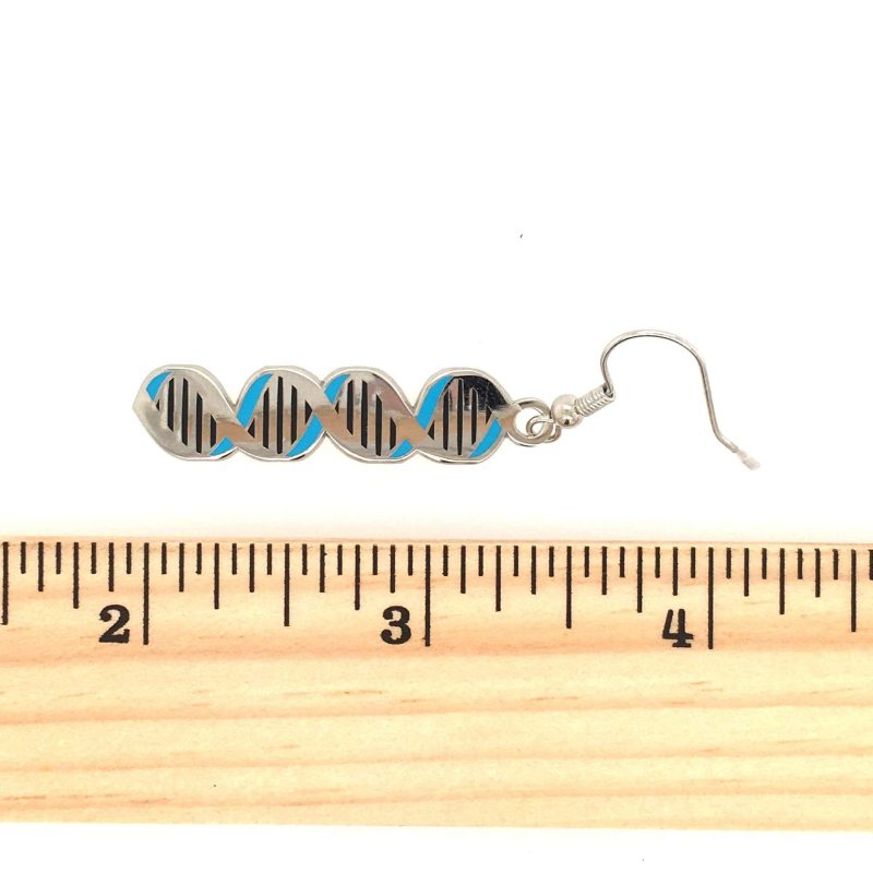 DNA Earrings with ruler