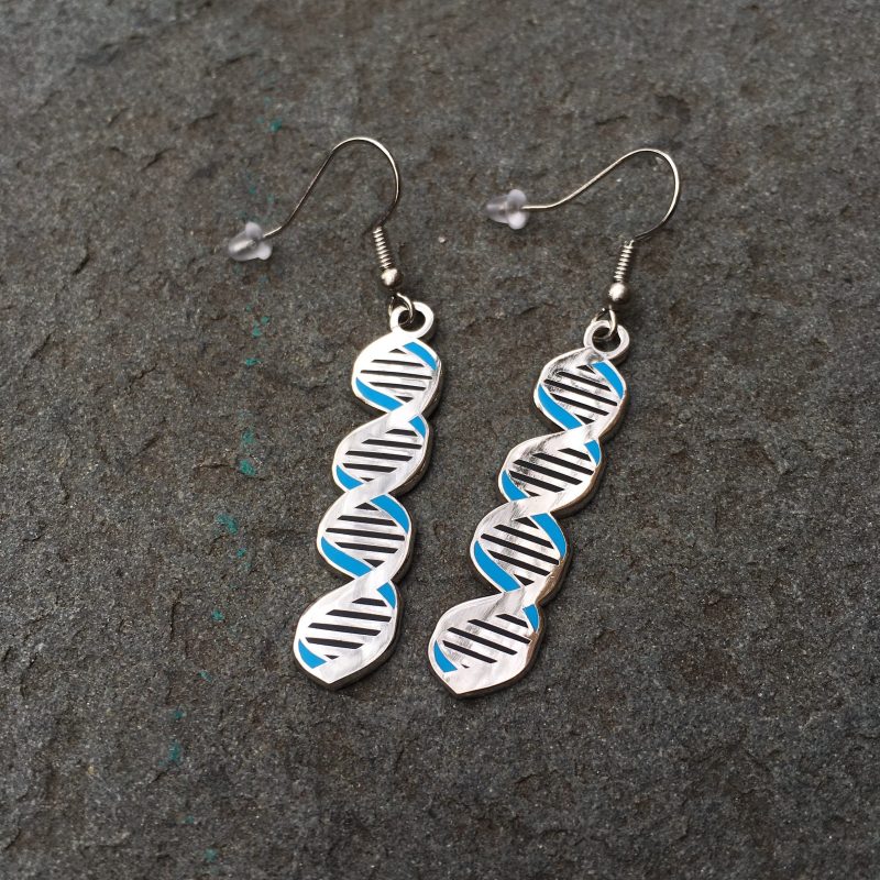 DNA Earrings on shale