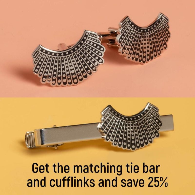 Dissent Collar tiebar and cufflinks set