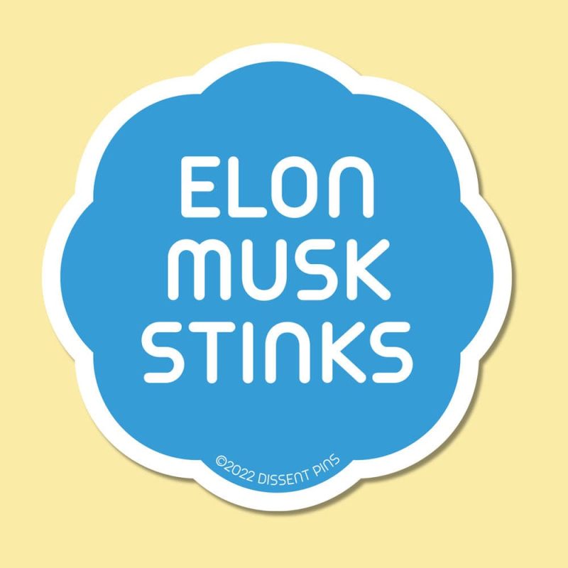 Elon Musk Stinks Sticker Mock up 1000x1000 1