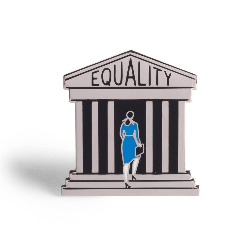 Equality Pin on White