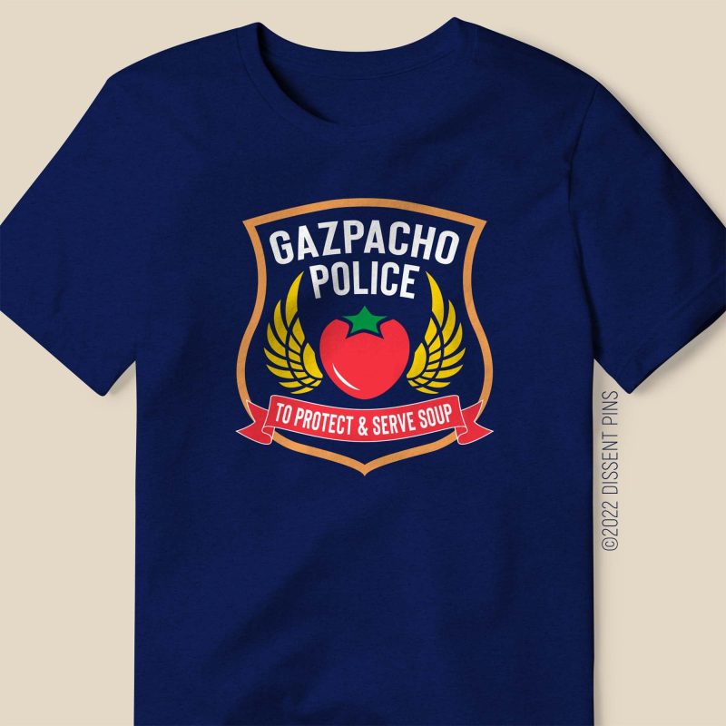 GazpachoPoliceT shirt close