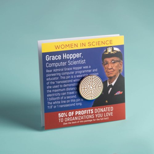 Grace Hopper Pin on card