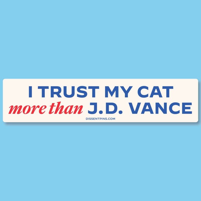 I Trust My CatBumperstickermock ups