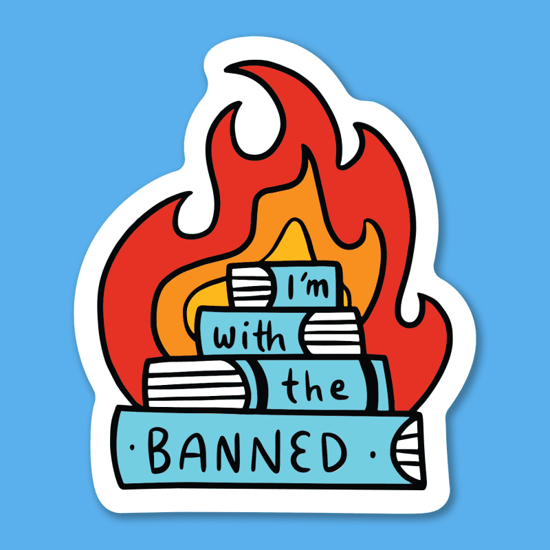 ImWithTheBannedStickermock up