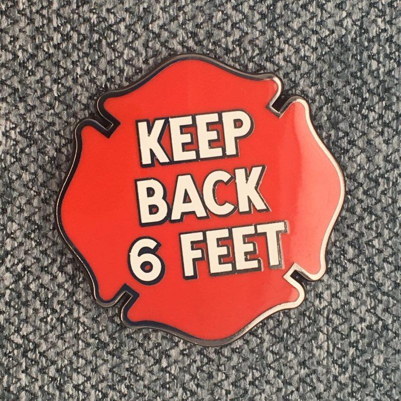 KeepBack6FeetPinoncloth