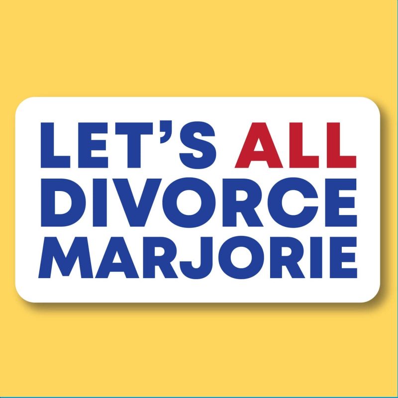 Let s All Divorce MTG sticker mockup