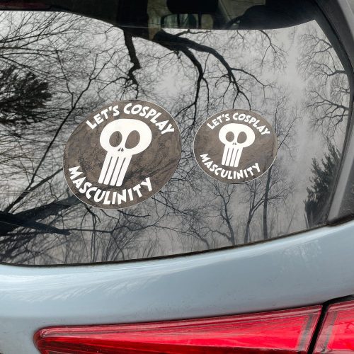 Let sCosplayMasculinityStickers bothsizesoncar1500x1500