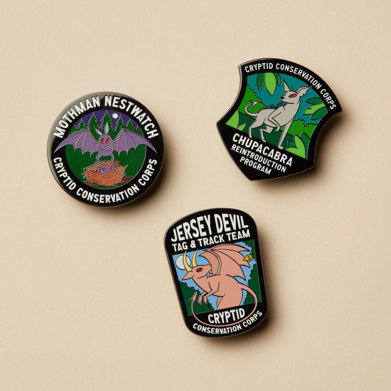 MothmanJerseyDevilandChupacabraXLPins