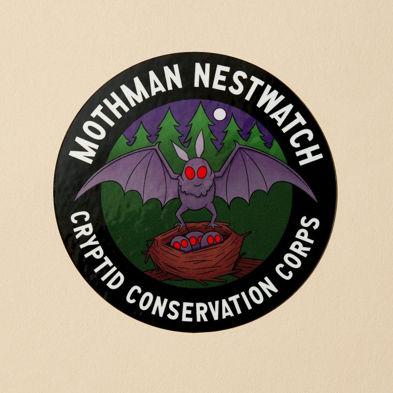 MothmanNestwatchSticker 7502e9b5 ccb7 41b8 af66 6f6761fd53eb