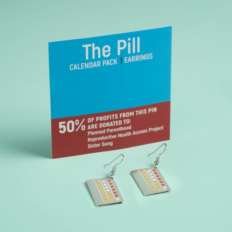 Pill Earrings with card