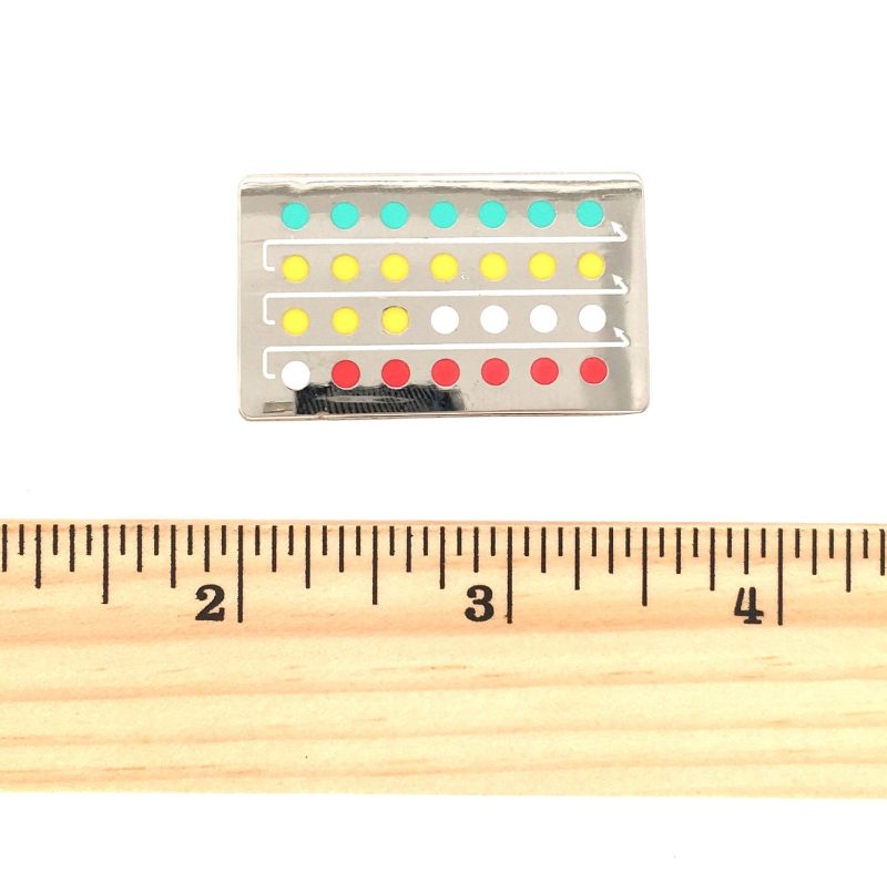 Pill Pin Calendar Pack with ruler