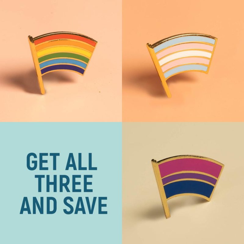 Pride Flag Pins collage