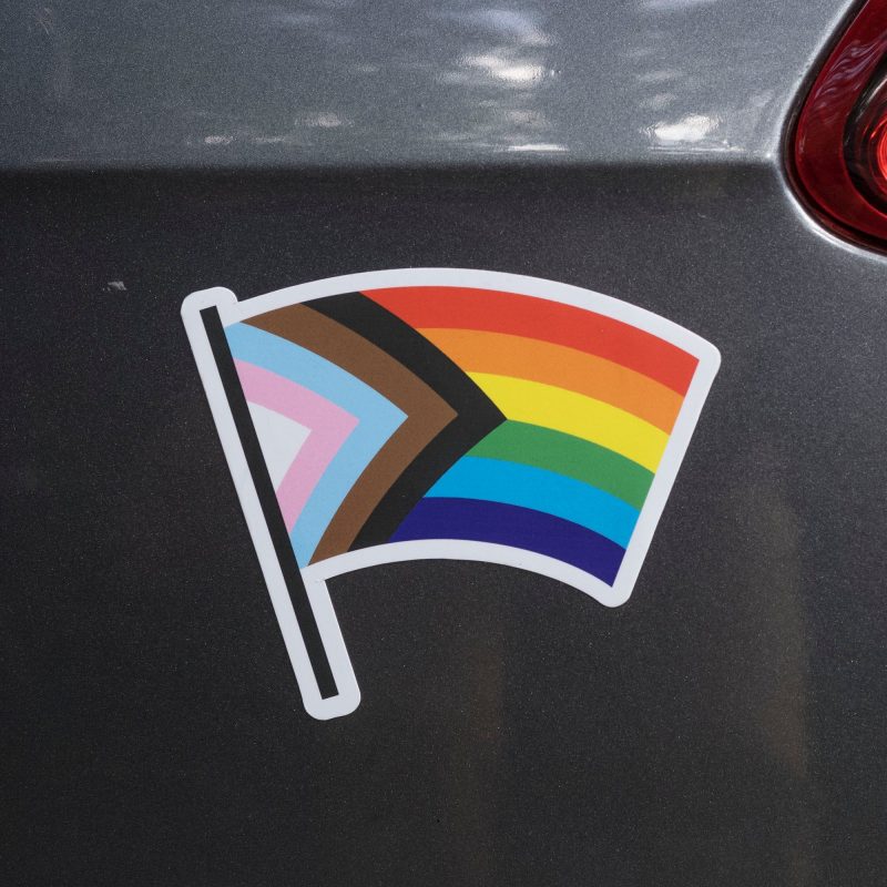 ProgressPrideCarMagnet