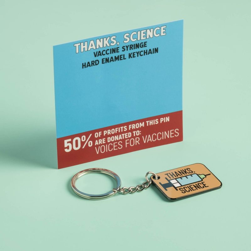 Thanks Science Keychain with card