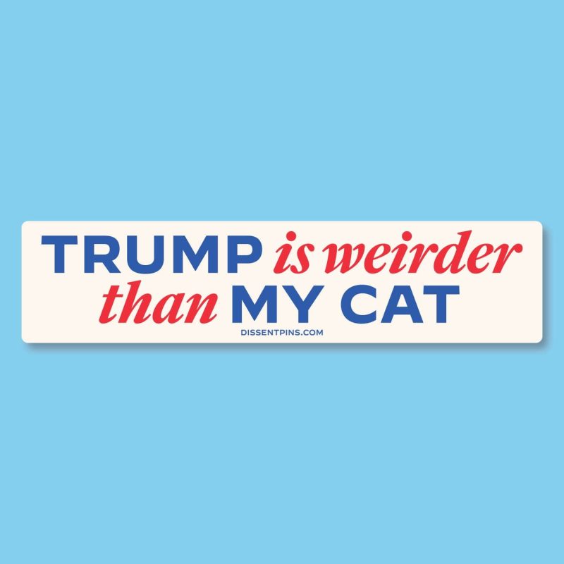 Trump is Weirder Bumper mock ups