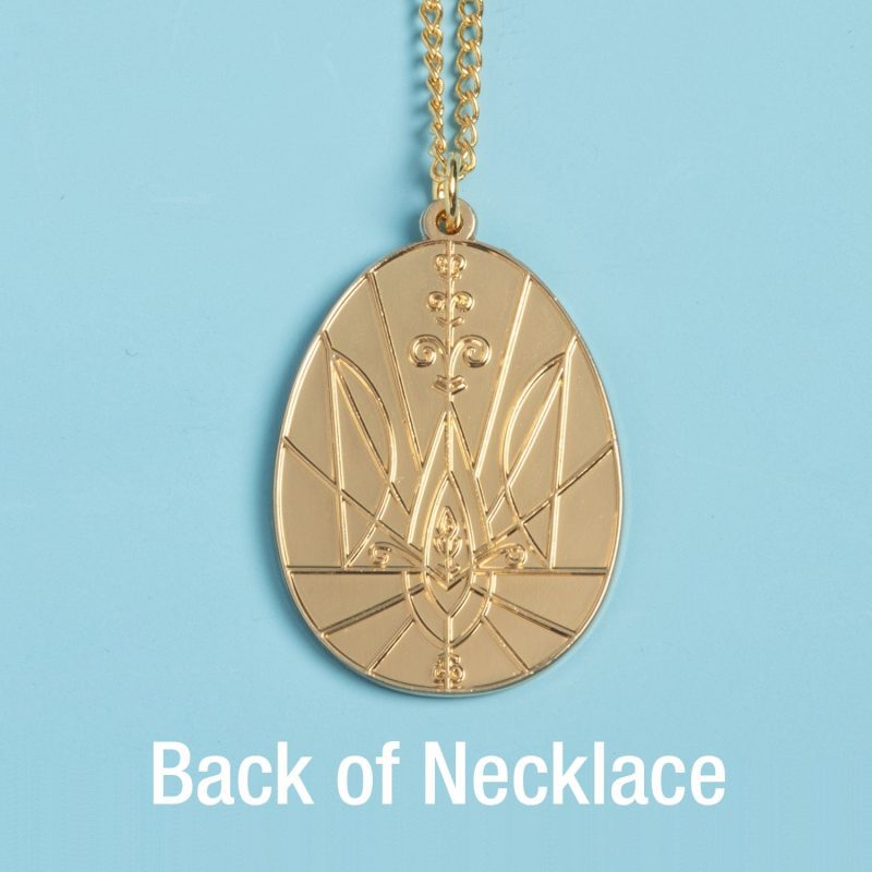 UkraineEggNecklace Trident Goldback