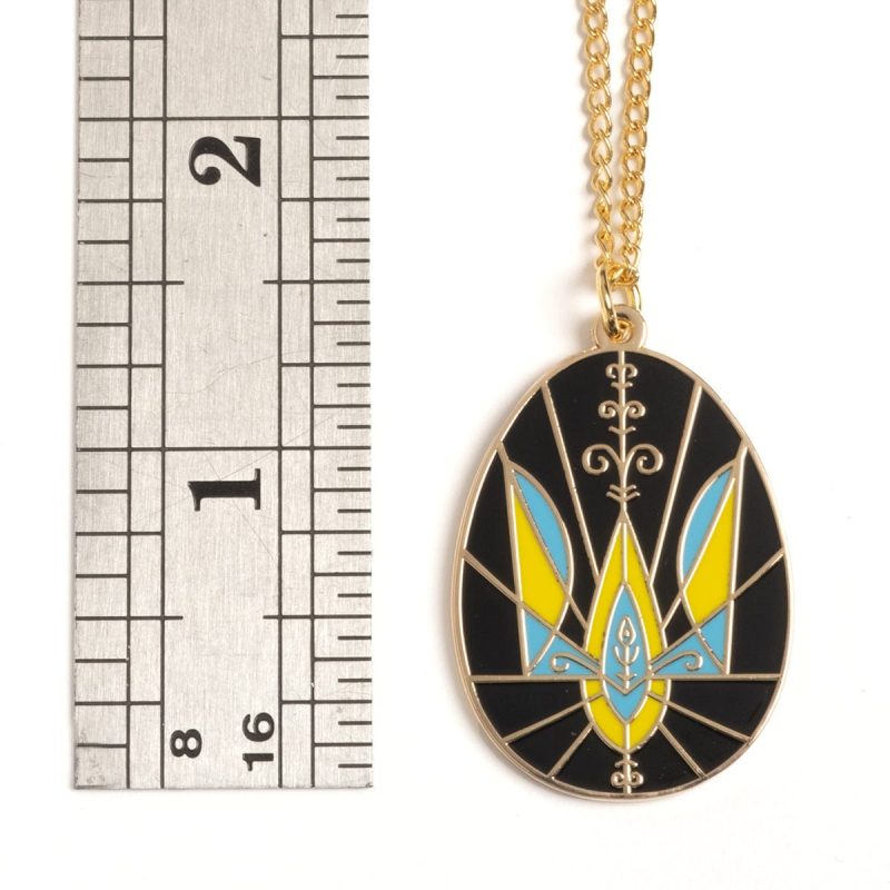 UkraineEggNecklace Trident Goldwithruler