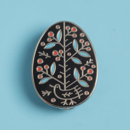 UkraineEggPin Flowers Silver b75e7504 5b63 45a6 b075 a806d9f4aaaf