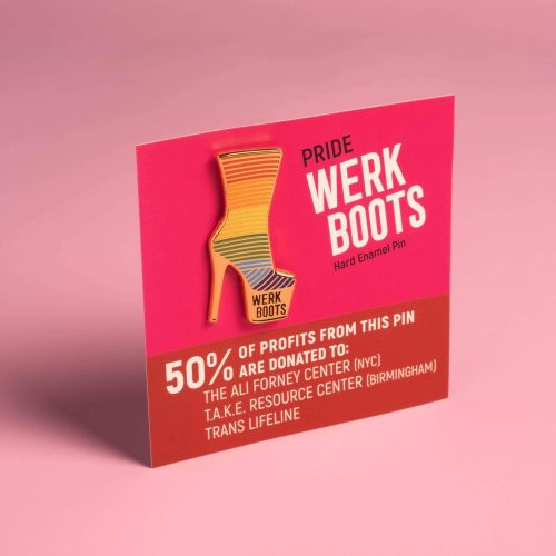 Werk Boots Pin Pride Edition on Card