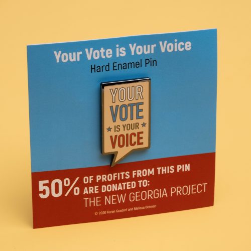 Yourvoiceisyourvotepinoncardoncolor