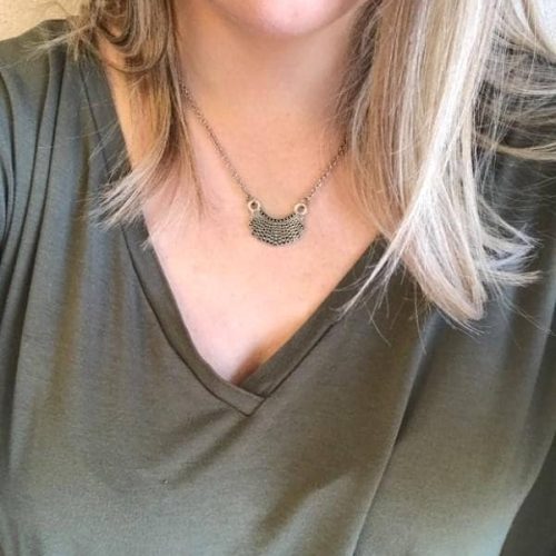 collar necklace in context Lauren W review